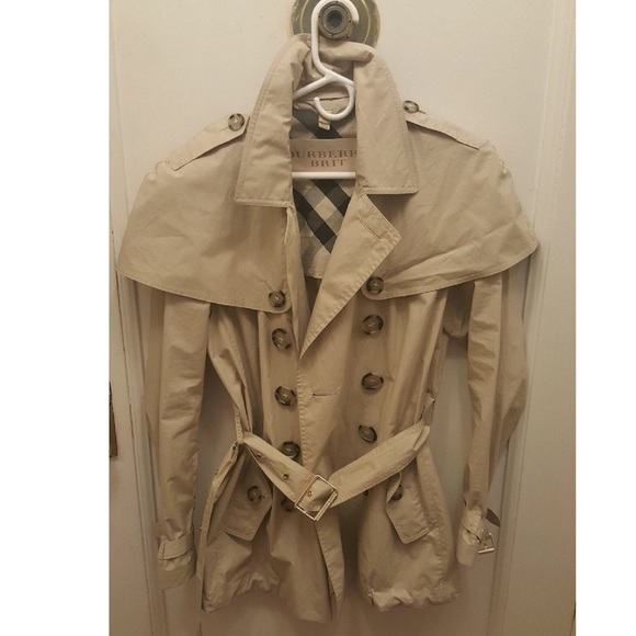 Burberry Jackets & Blazers - Burberry Brit cotton short trench coat